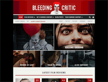 Tablet Screenshot of bleedingcritic.com